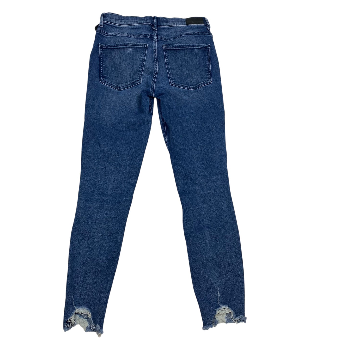 Jeans Skinny By Express In Blue Denim, Size: 4