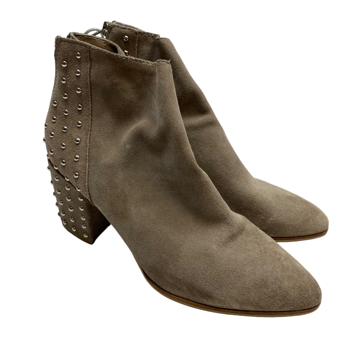 Boots Ankle Heels By Steve Madden In Taupe, Size: 8.5