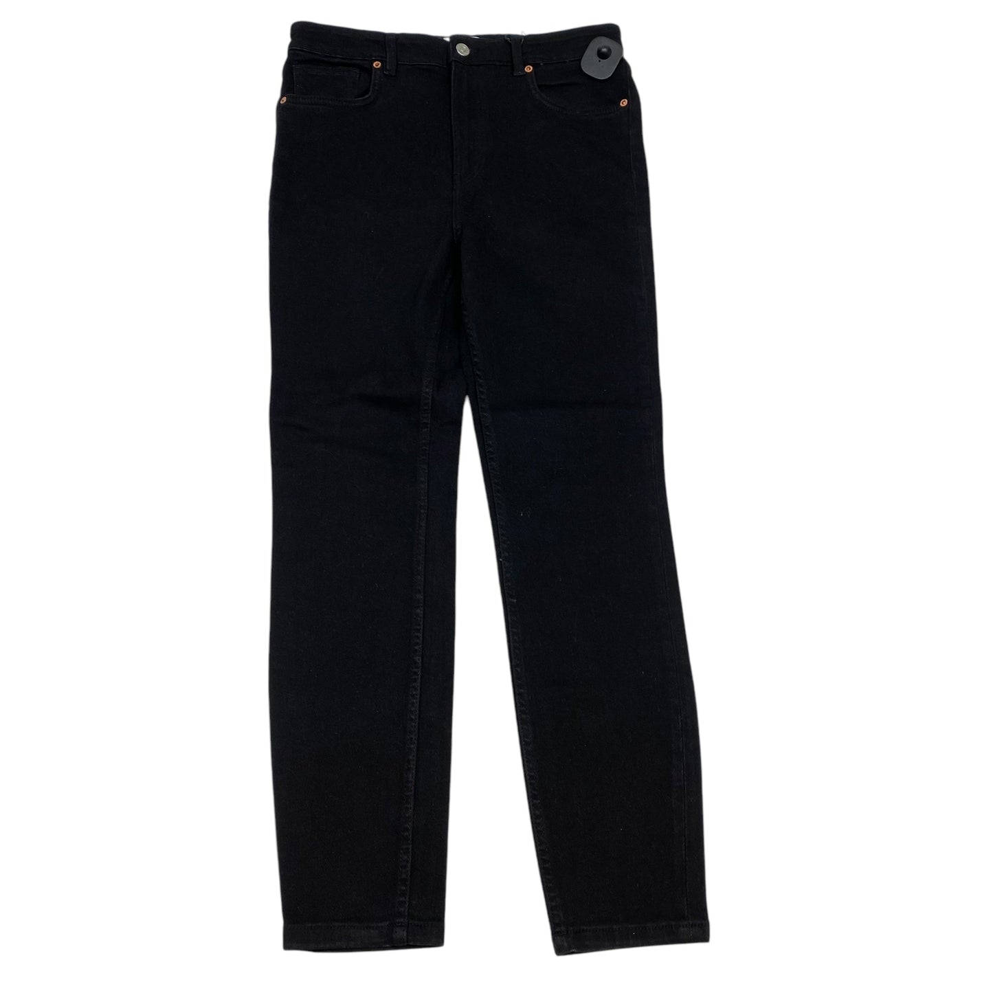 Jeans Skinny By Zara In Black Denim, Size: 10