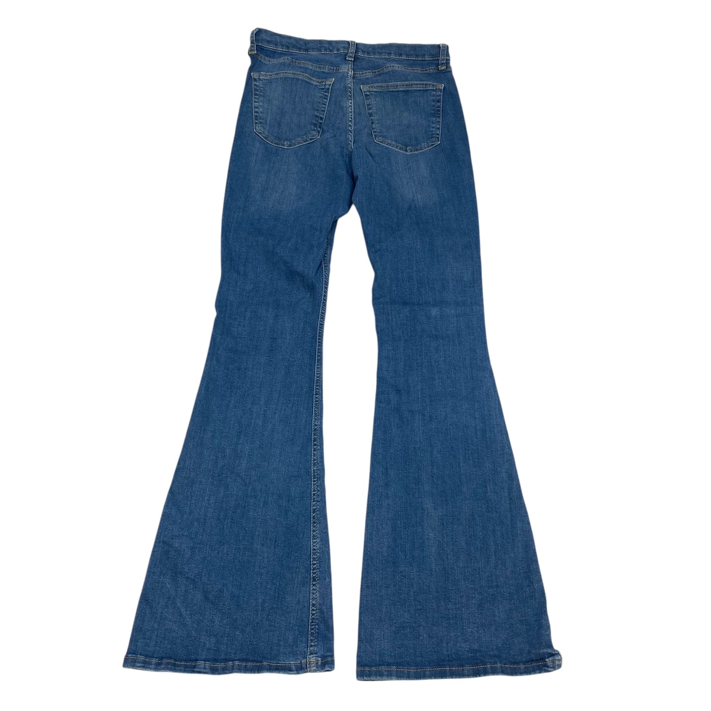 Jeans Flared By Topshop In Blue Denim, Size: 10