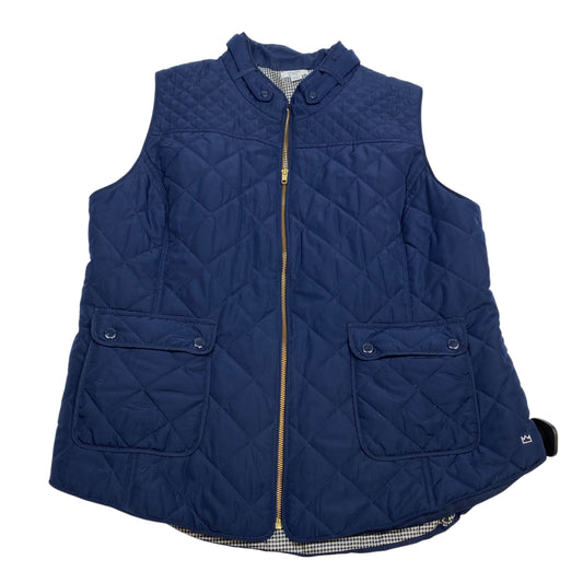 Vest Puffer & Quilted By Crown And Ivy In Navy, Size: Xxl