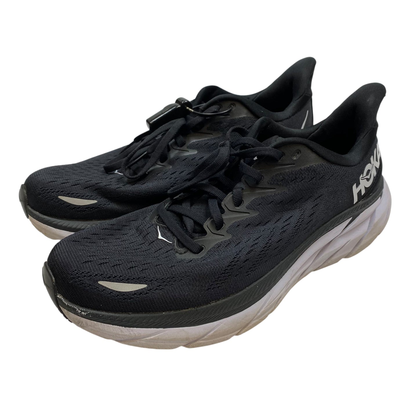 Shoes Athletic By Hoka In Black & White, Size: 9