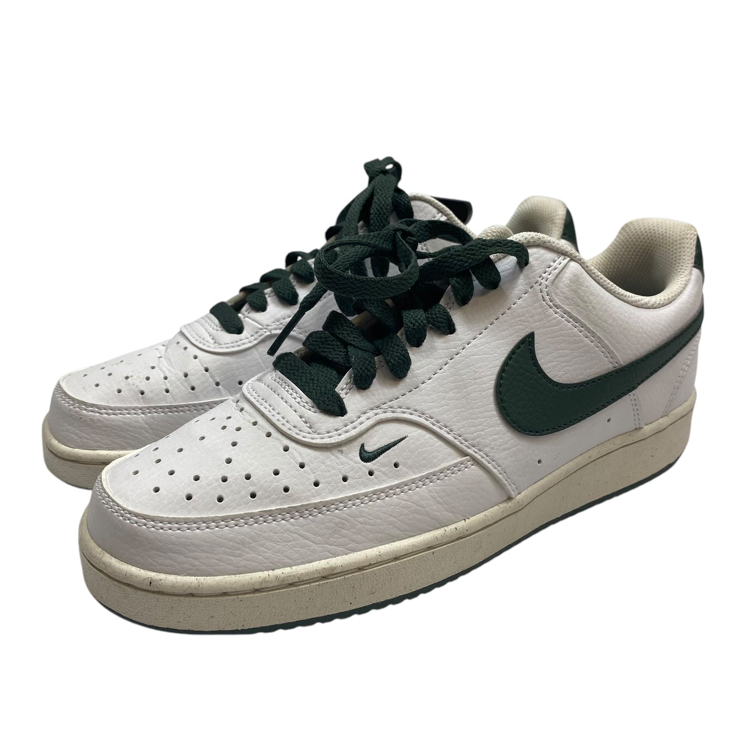 Shoes Sneakers By Nike In Green & White, Size: 8.5