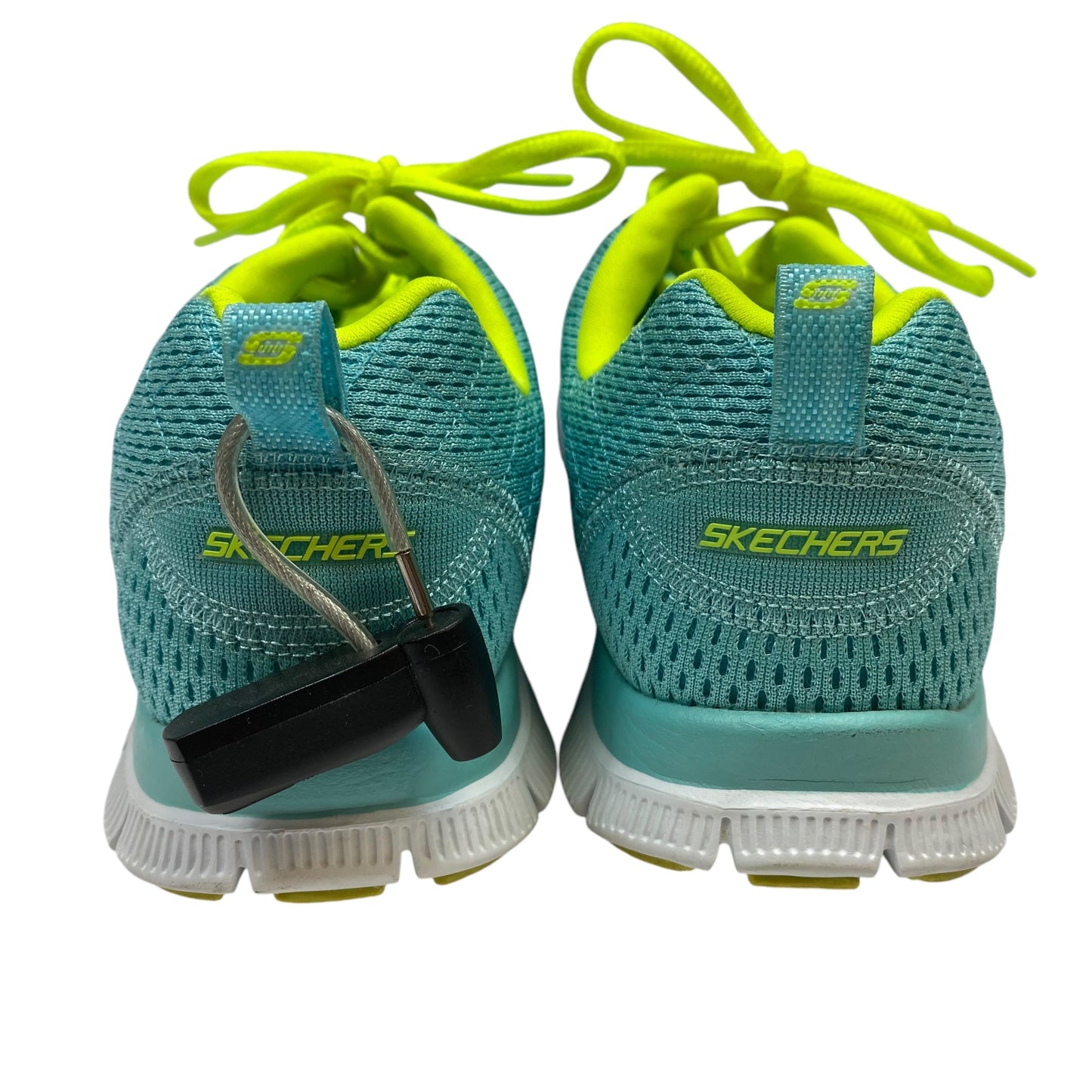 Shoes Athletic By Skechers In Green, Size: 8