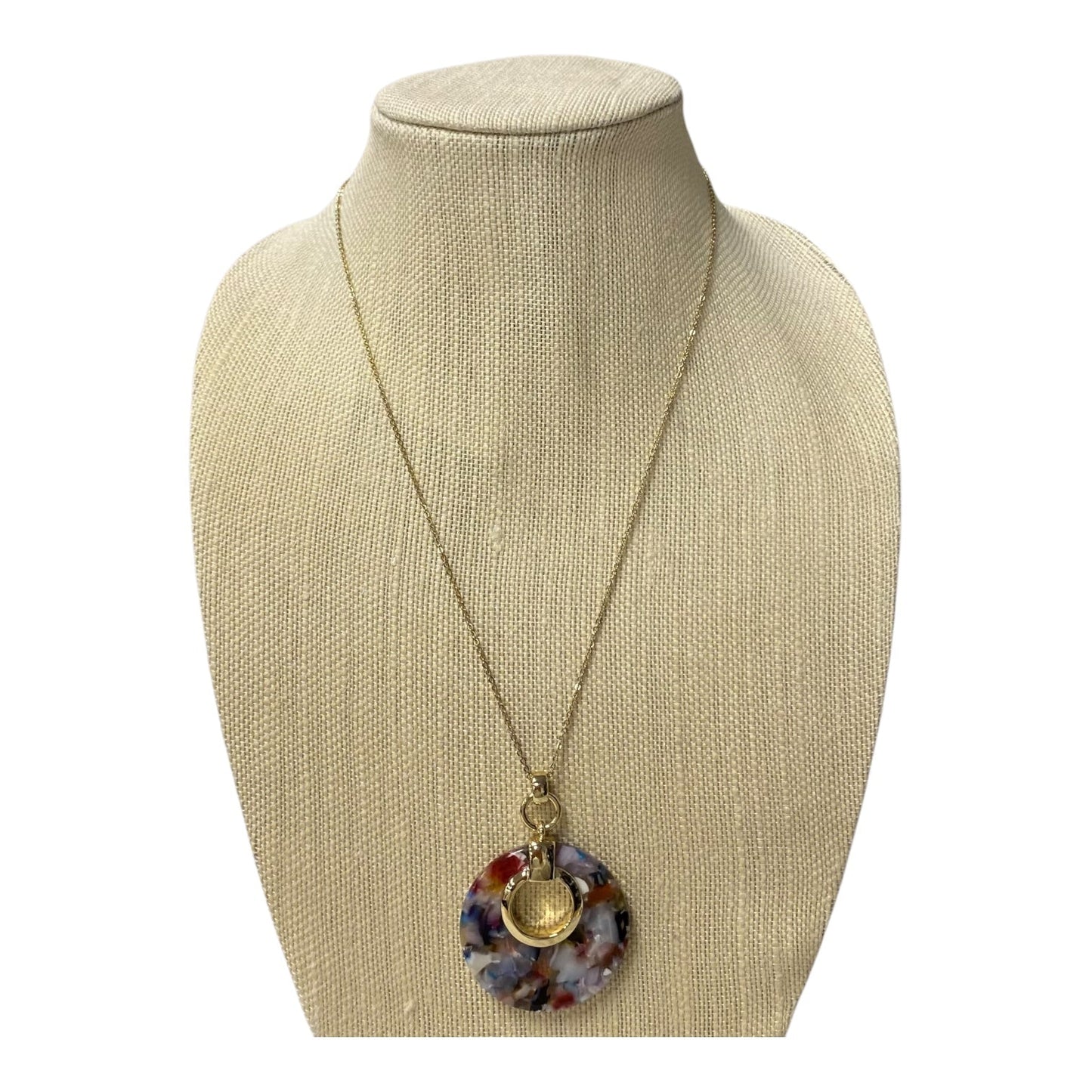 Necklace Pendant By Loft In Multi