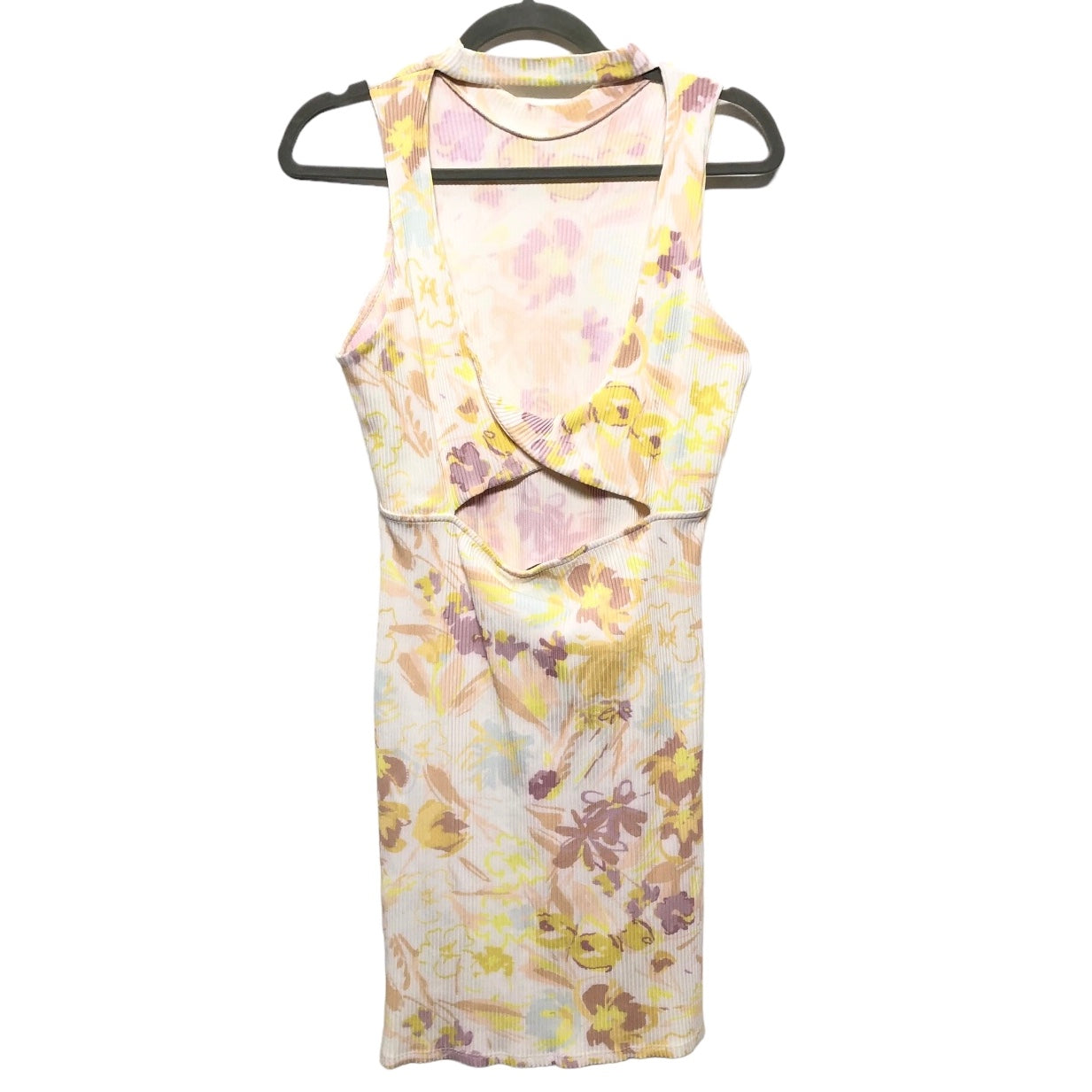 Purple & Yellow Dress Casual Short Ted Baker, Size M