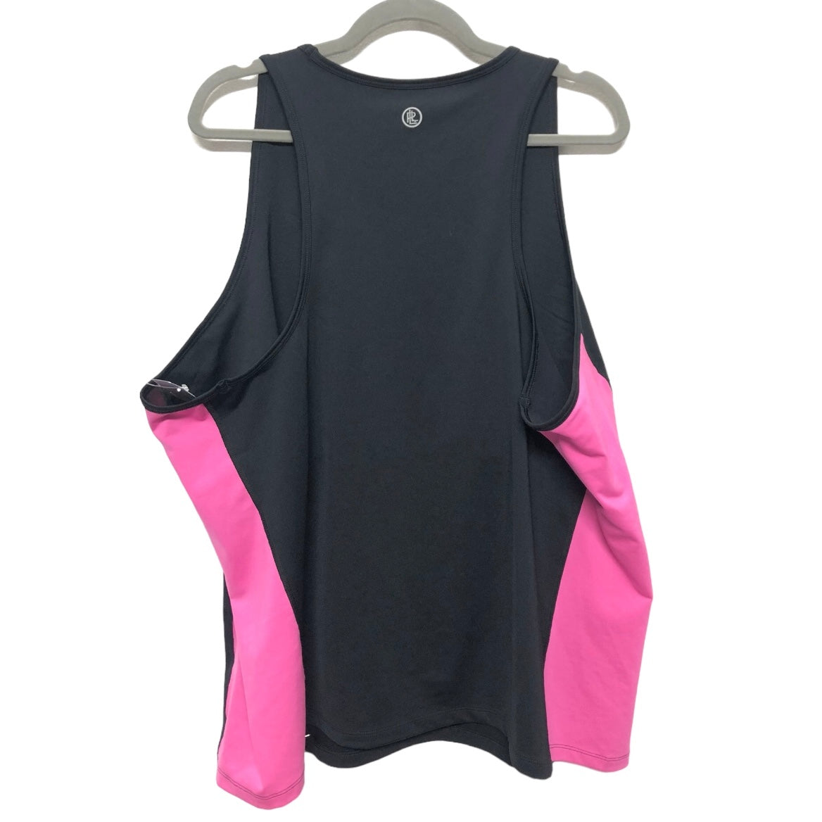 Black & Pink Athletic Tank Top Lauren By Ralph Lauren, Size 3x