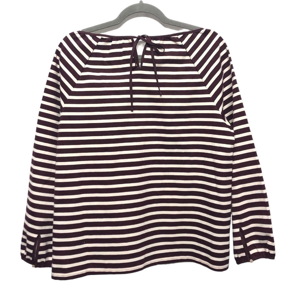 Top Long Sleeve By J. Crew In Striped Pattern, Size: M