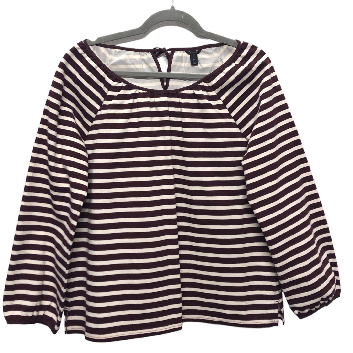 Top Long Sleeve By J. Crew In Striped Pattern, Size: M