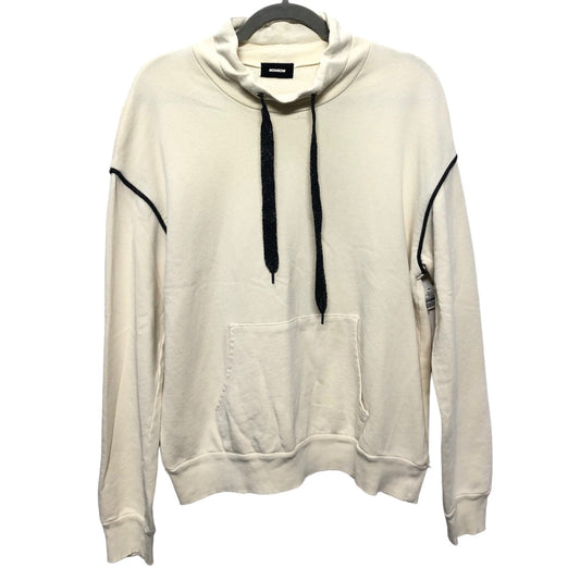 Sweatshirt Collar By Clothes Mentor In Cream, Size: M