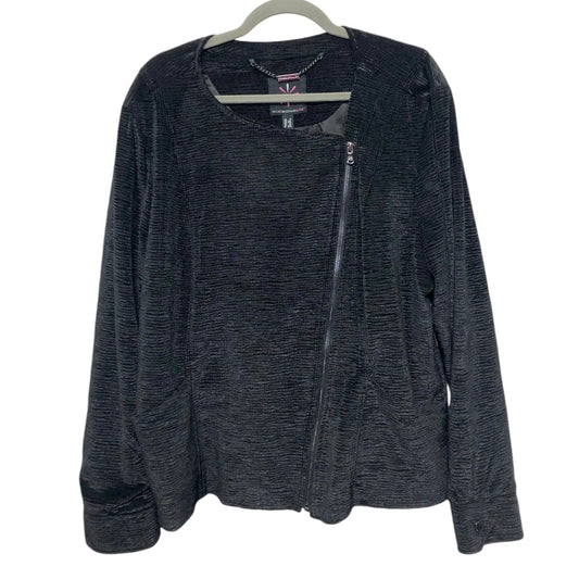 Jacket Other By Isaac Mizrahi Live Qvc In Black, Size: 1x