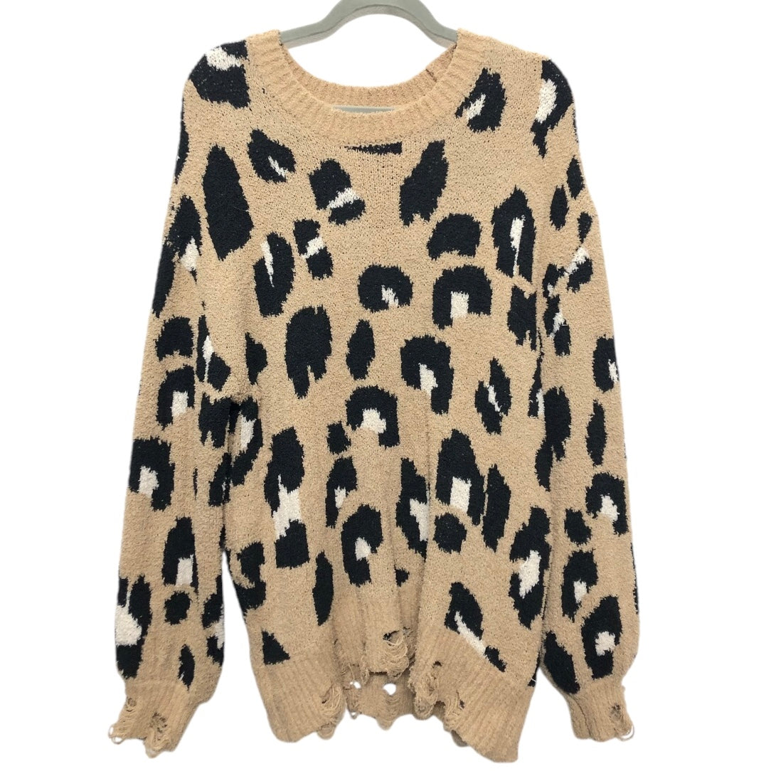 Sweater By Altard State In Leopard Print, Size: M