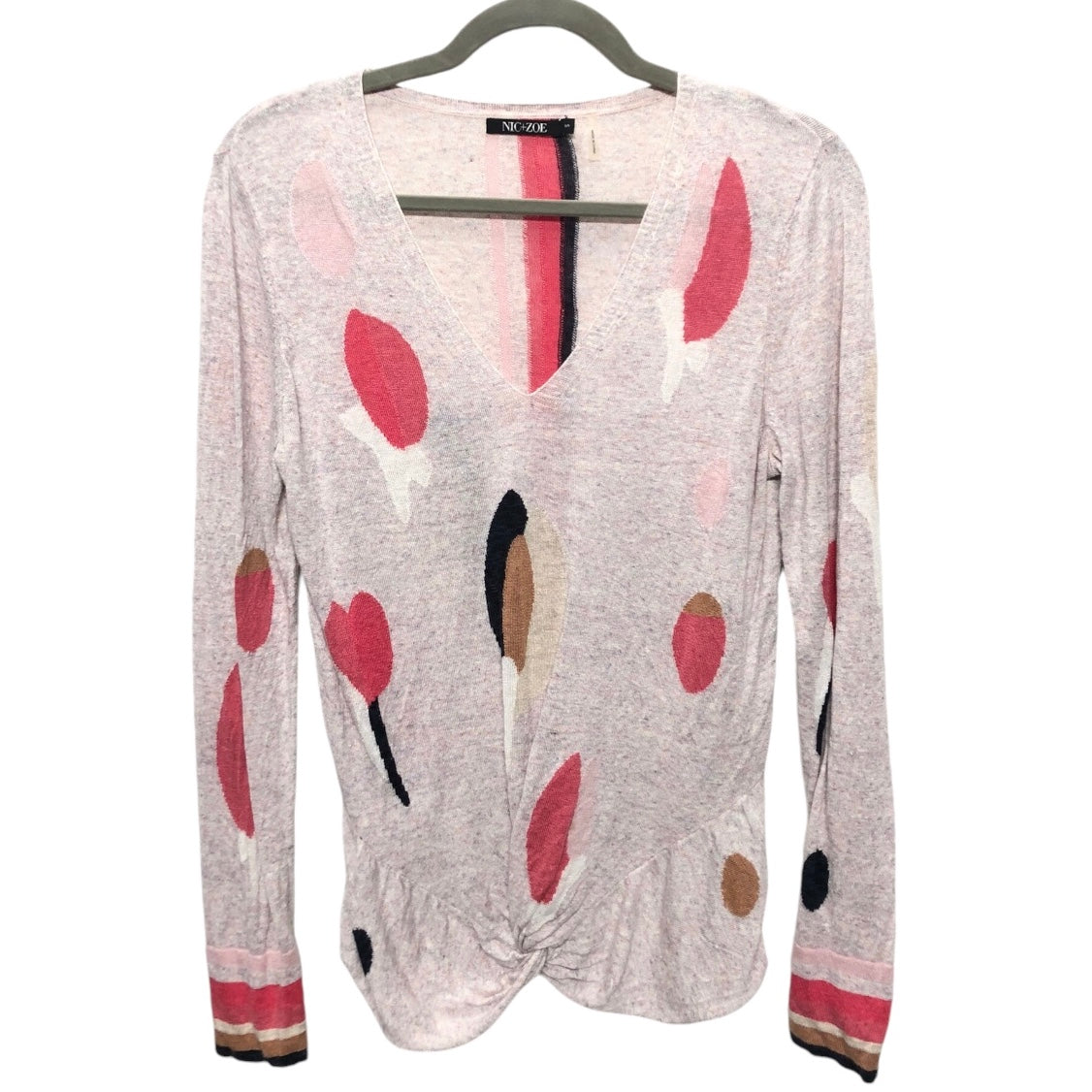 Top Long Sleeve By Nic + Zoe In Pink, Size: S