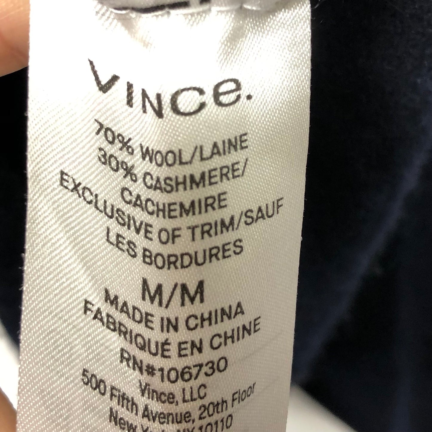 Sweater By Vince In Navy, Size: M