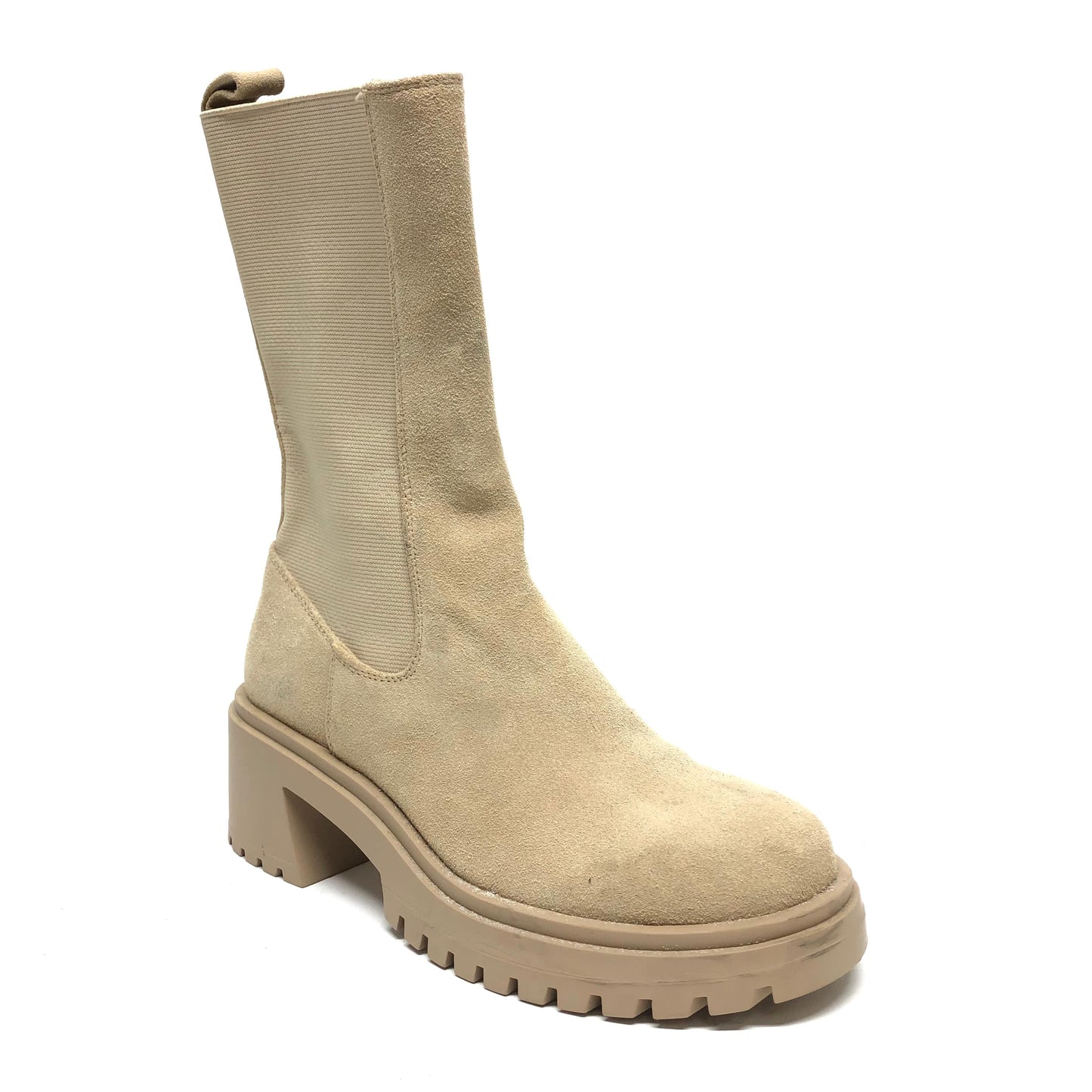 Boots Combat By Steve Madden In Beige, Size: 7