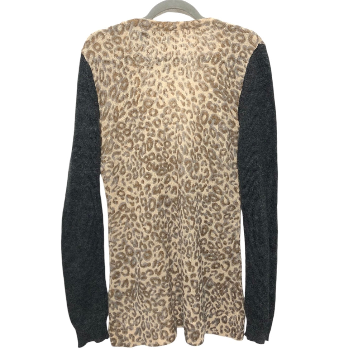 Sweater Cardigan By Bke In Leopard Print, Size: L