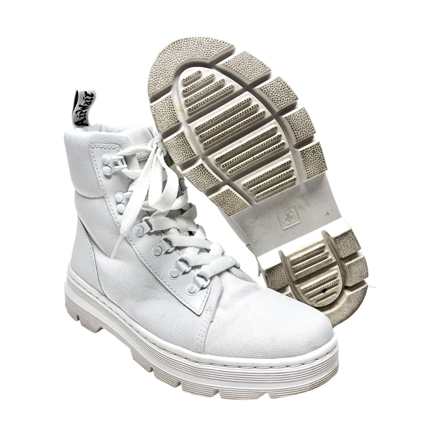 Boots Combat By Dr Martens In White, Size: 9