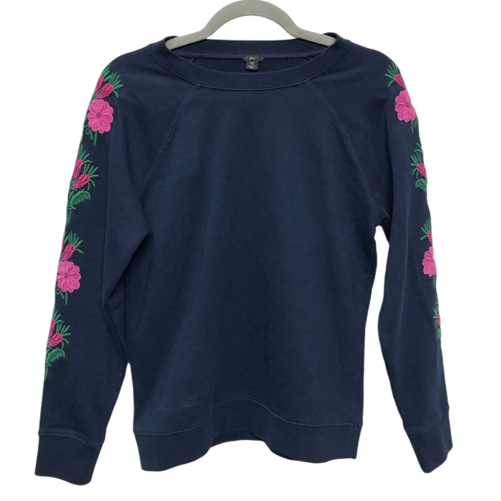 Sweatshirt Crewneck By J. Crew In Navy, Size: Xs