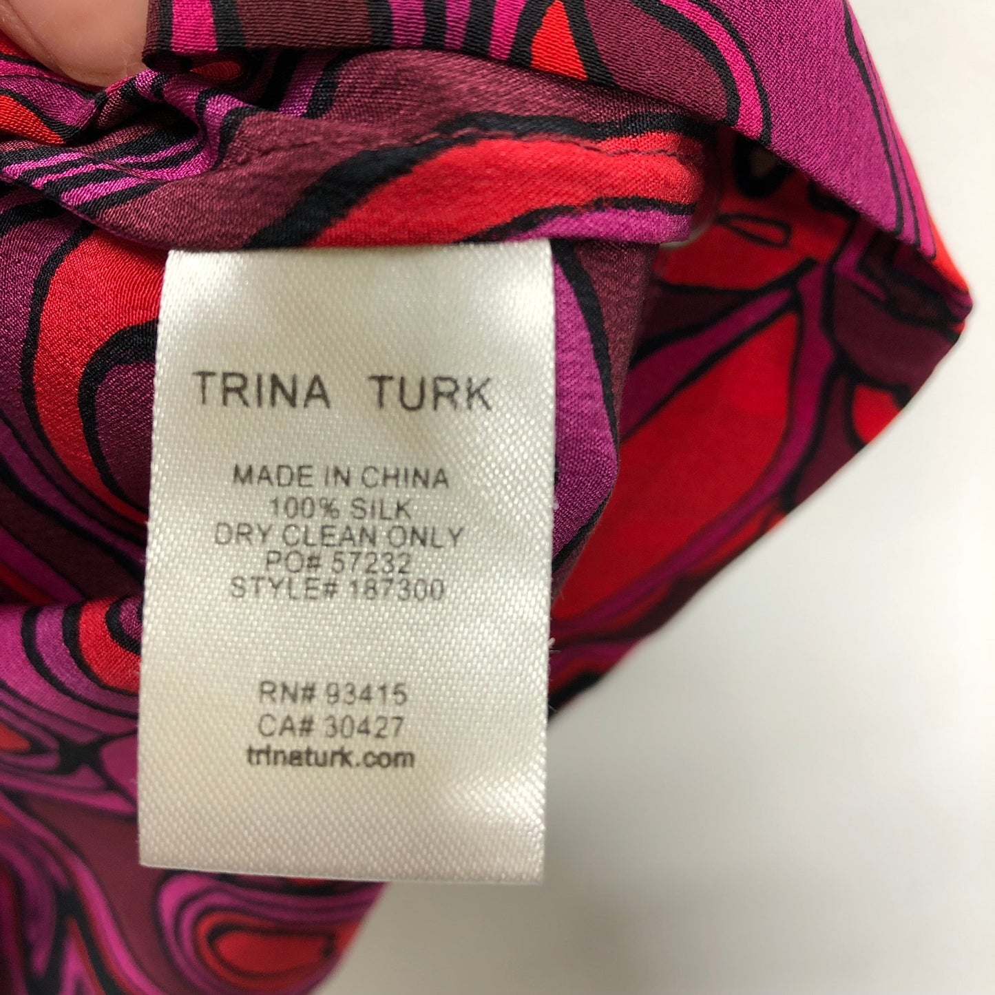 Dress Casual Short By Trina Turk In Purple & Red, Size: S