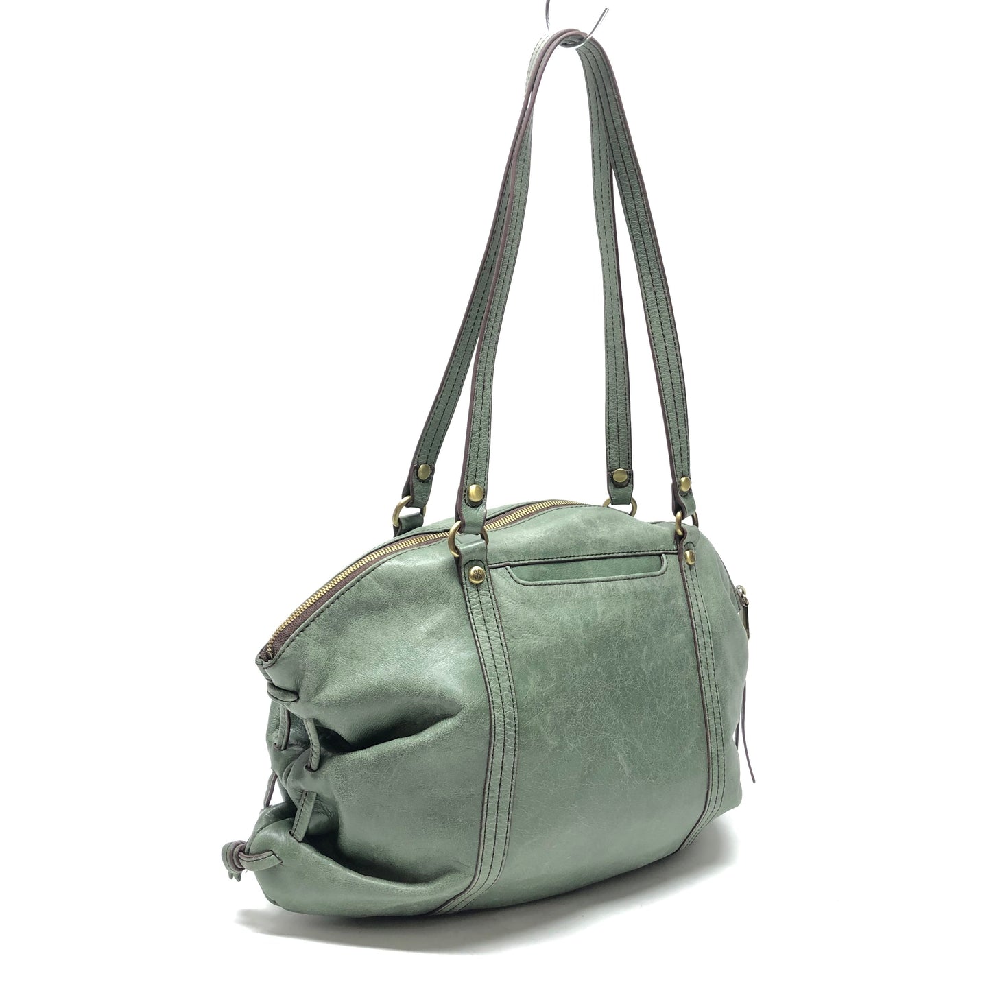 Handbag Leather By Hobo Intl, Size: Medium