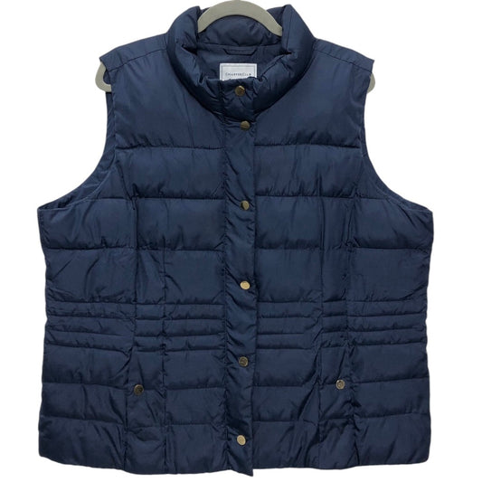 Vest Puffer & Quilted By Charter Club In Navy, Size: Xxl