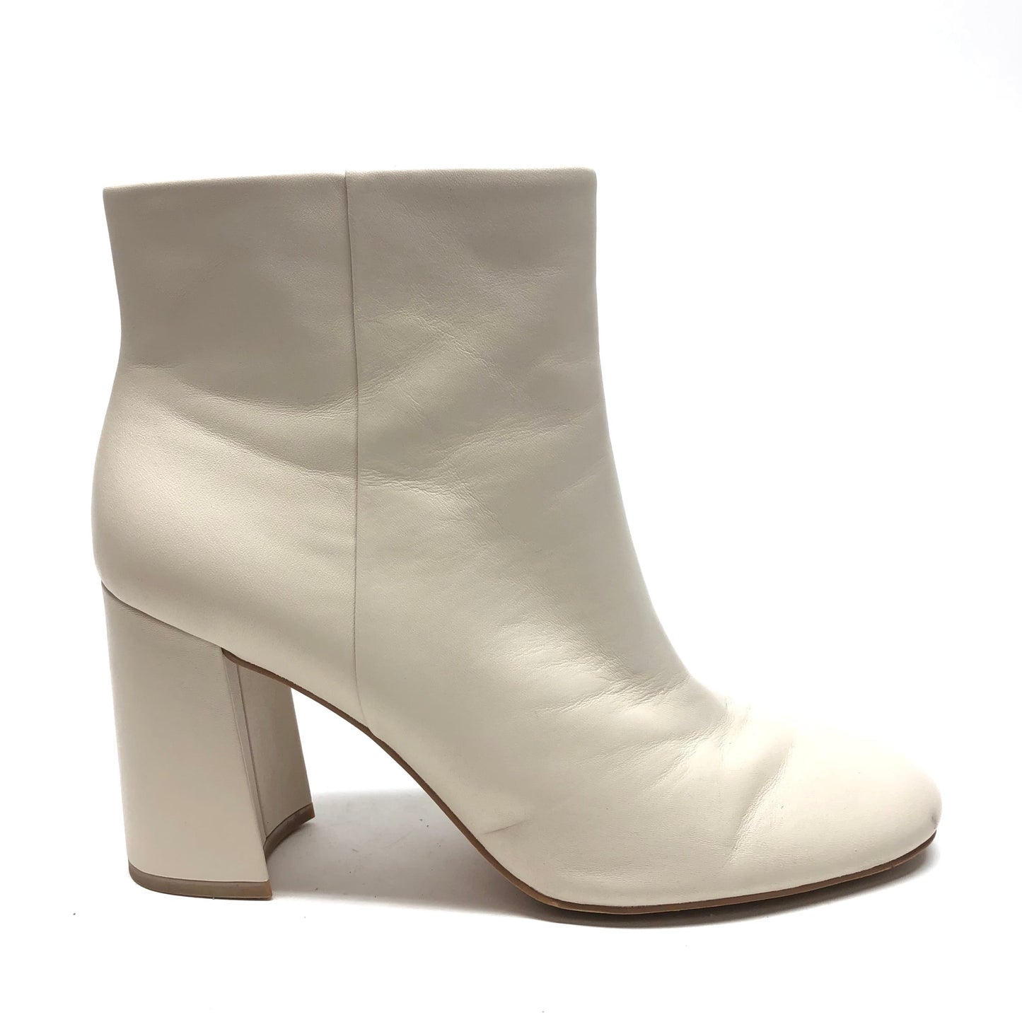 Cream Boots Ankle Heels Gianni Bini, Size 11