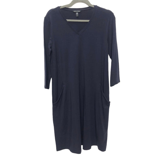 Navy Dress Casual Short Eileen Fisher, Size Xs