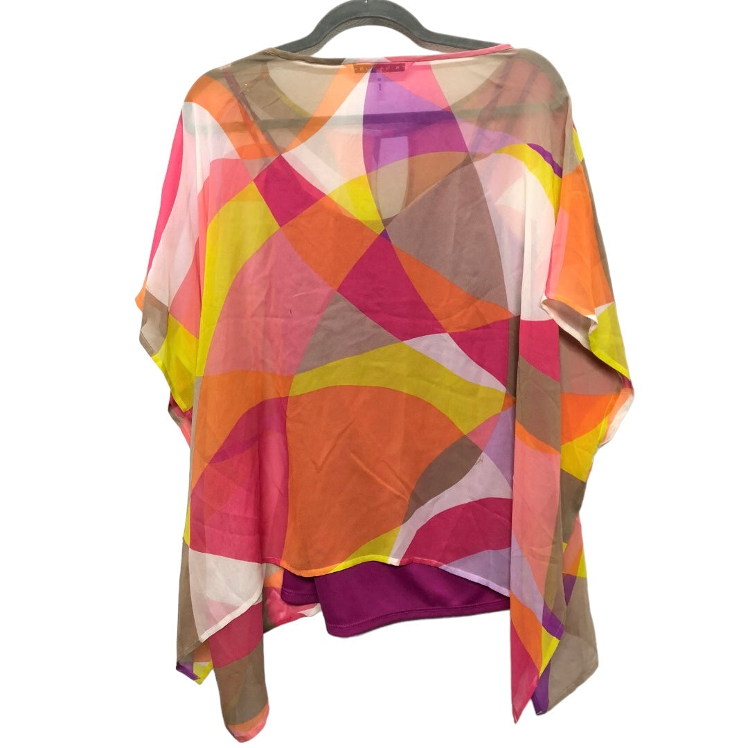 Blouse Short Sleeve By Trina Turk In Multi-colored, Size: Xs