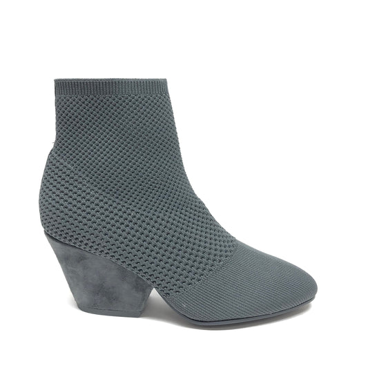 Grey Boots Ankle Heels Eileen Fisher, Size 5