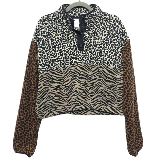 Jacket Fleece By Vans In Animal Print, Size: S