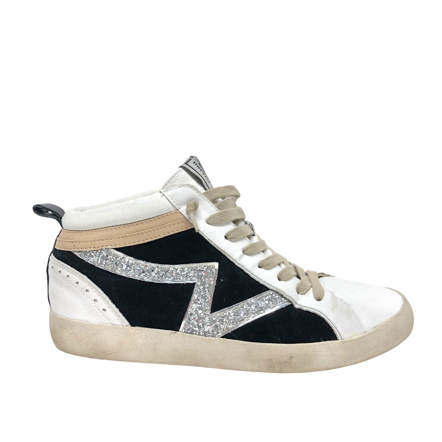 Shoes Sneakers By Gianni Bini In Black & White, Size: 8.5