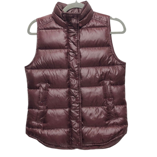 Vest Puffer & Quilted By J. Crew In Purple, Size: Xs