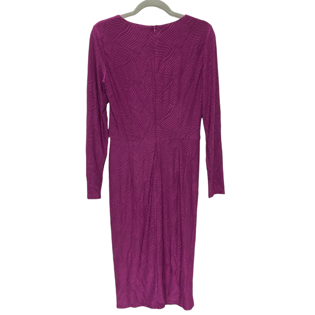 Dress Party Midi By London Times In Purple, Size: 10