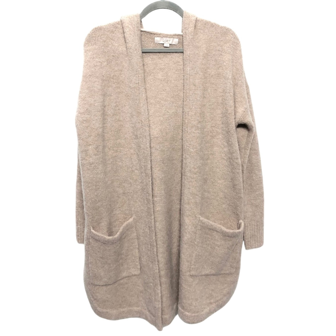 Sweater Cardigan By Loft In Tan, Size: Xs