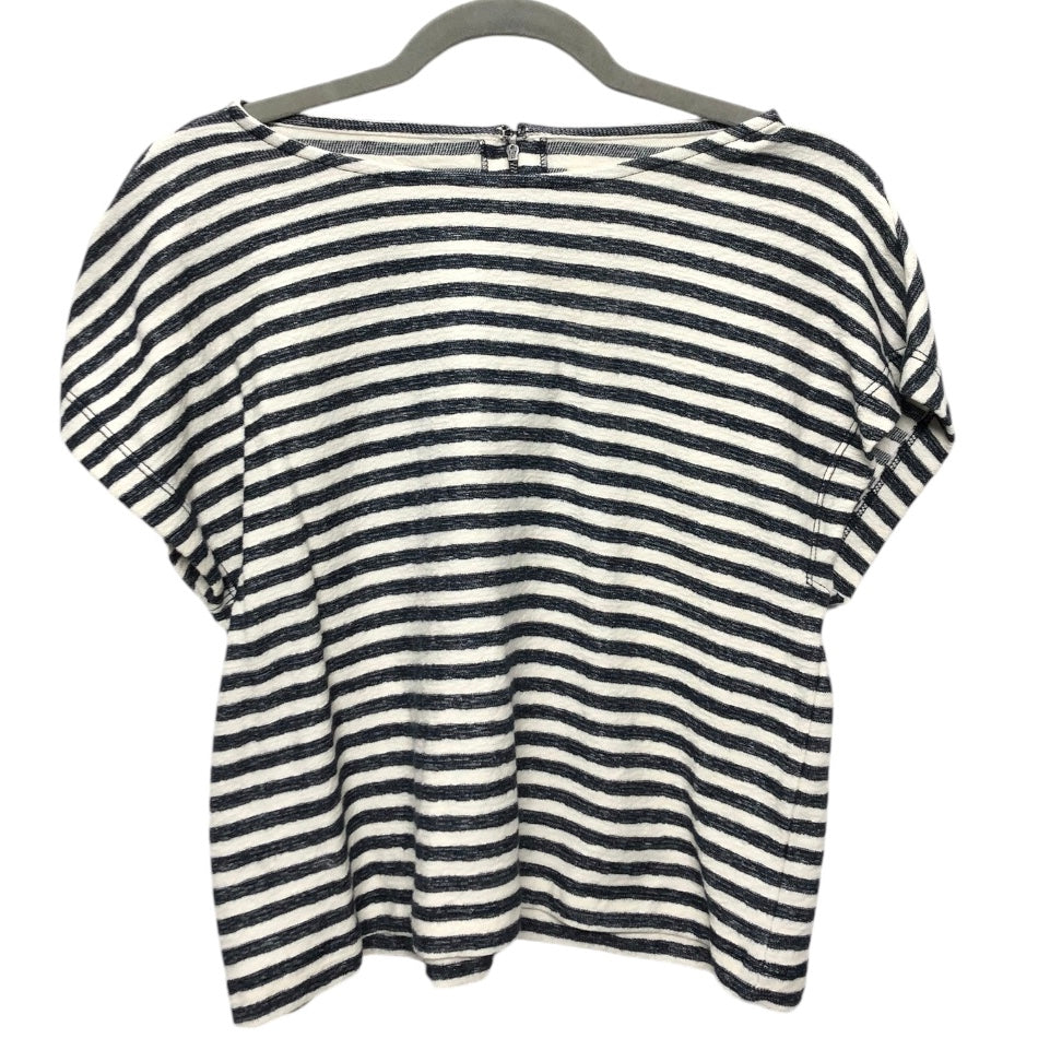 Top Short Sleeve Designer By Alice + Olivia In Black & White, Size: M