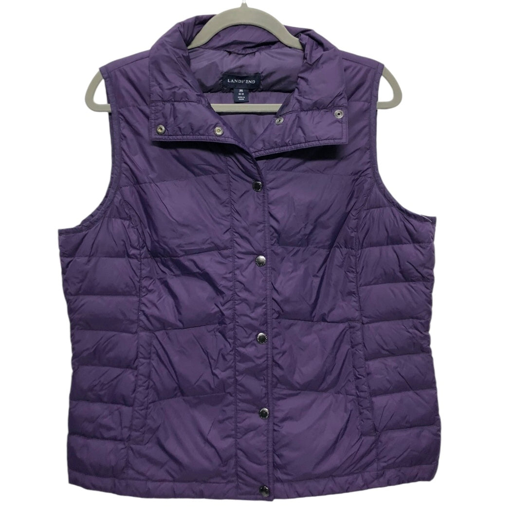 Vest Puffer & Quilted By Lands End In Purple, Size: M