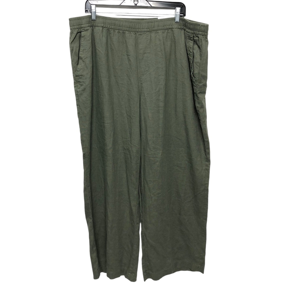 Pants Linen By Old Navy In Green, Size: Xl