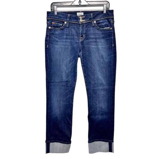 Jeans Straight By Hudson In Blue Denim, Size: 8