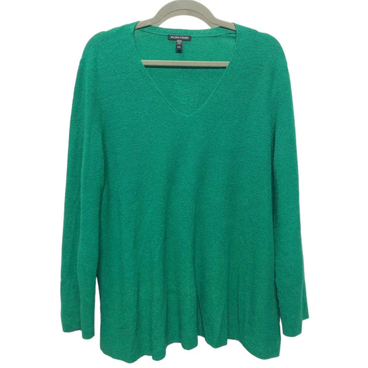 Sweater By Eileen Fisher In Green, Size: M