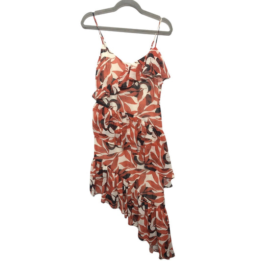 Dress Casual Midi By Gianni Bini In Cream & Orange, Size: 4