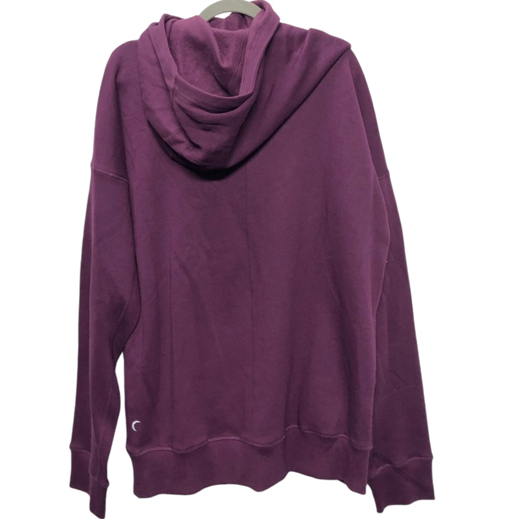 Athletic Sweatshirt Hoodie By Zyia In Purple, Size: Xxl