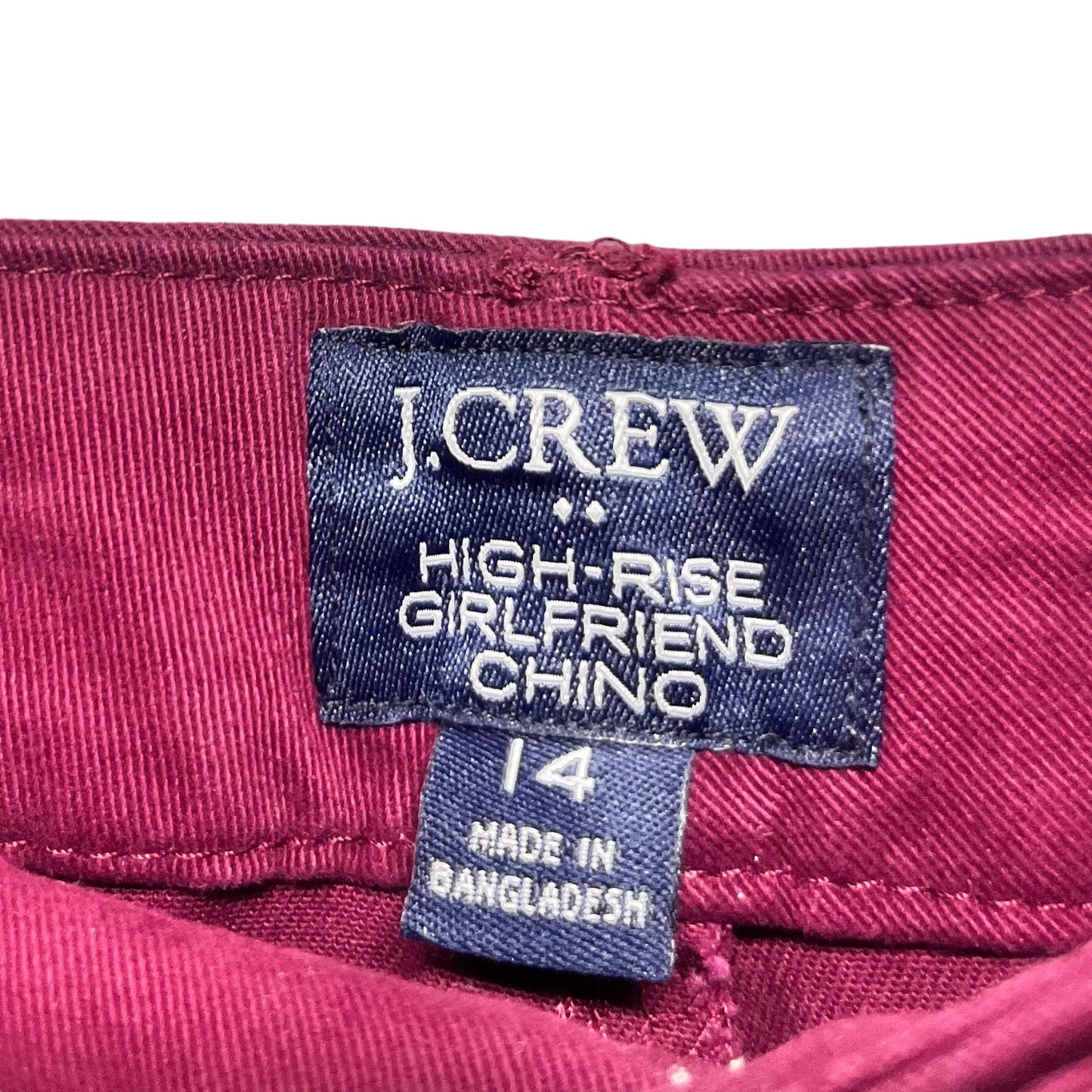 Pants Chinos & Khakis By J. Crew In Maroon, Size: 14