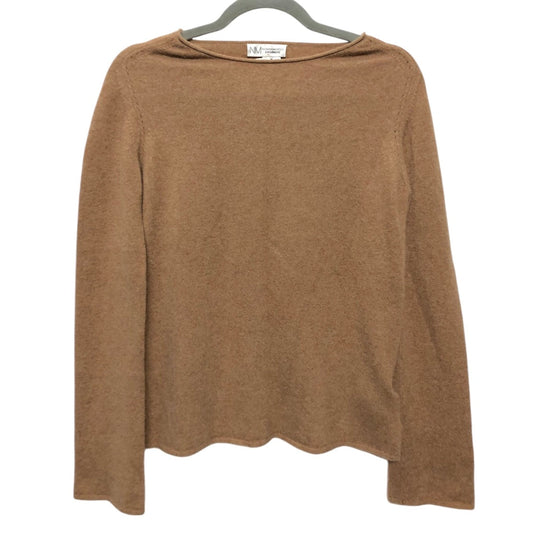 Sweater Designer By Neiman Marcus In Tan, Size: M