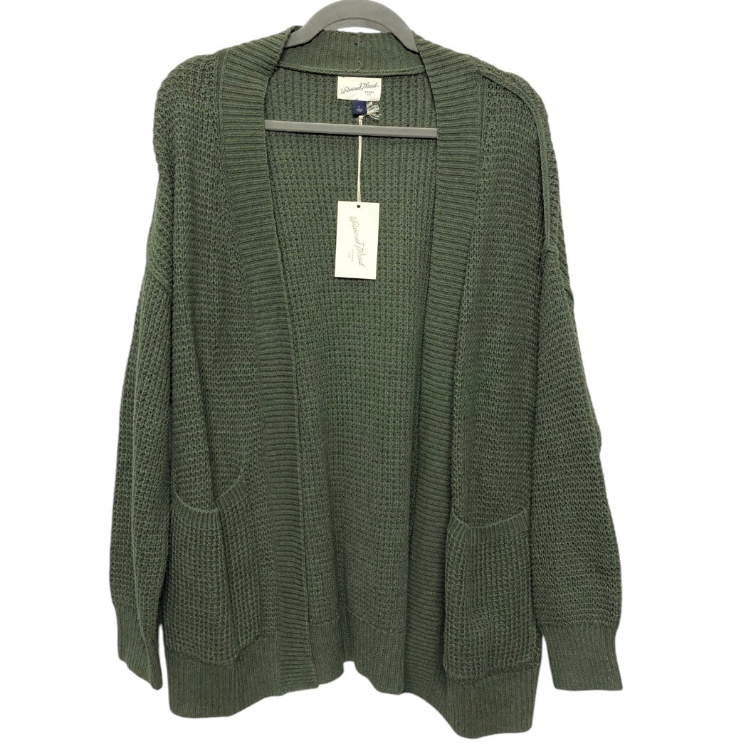 Sweater Cardigan By Universal Thread In Green, Size: L