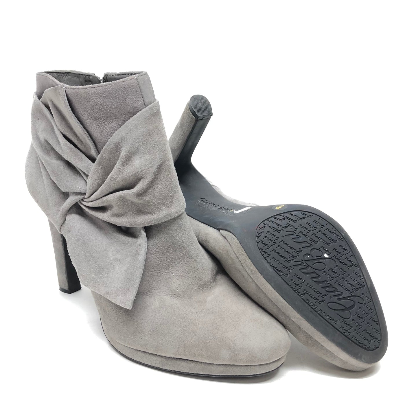 Boots Ankle Heels By Gianni Bini In Grey, Size: 11