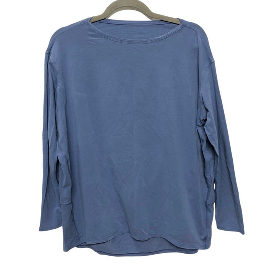 Athletic Top Long Sleeve Crewneck By Lululemon In Blue, Size: M