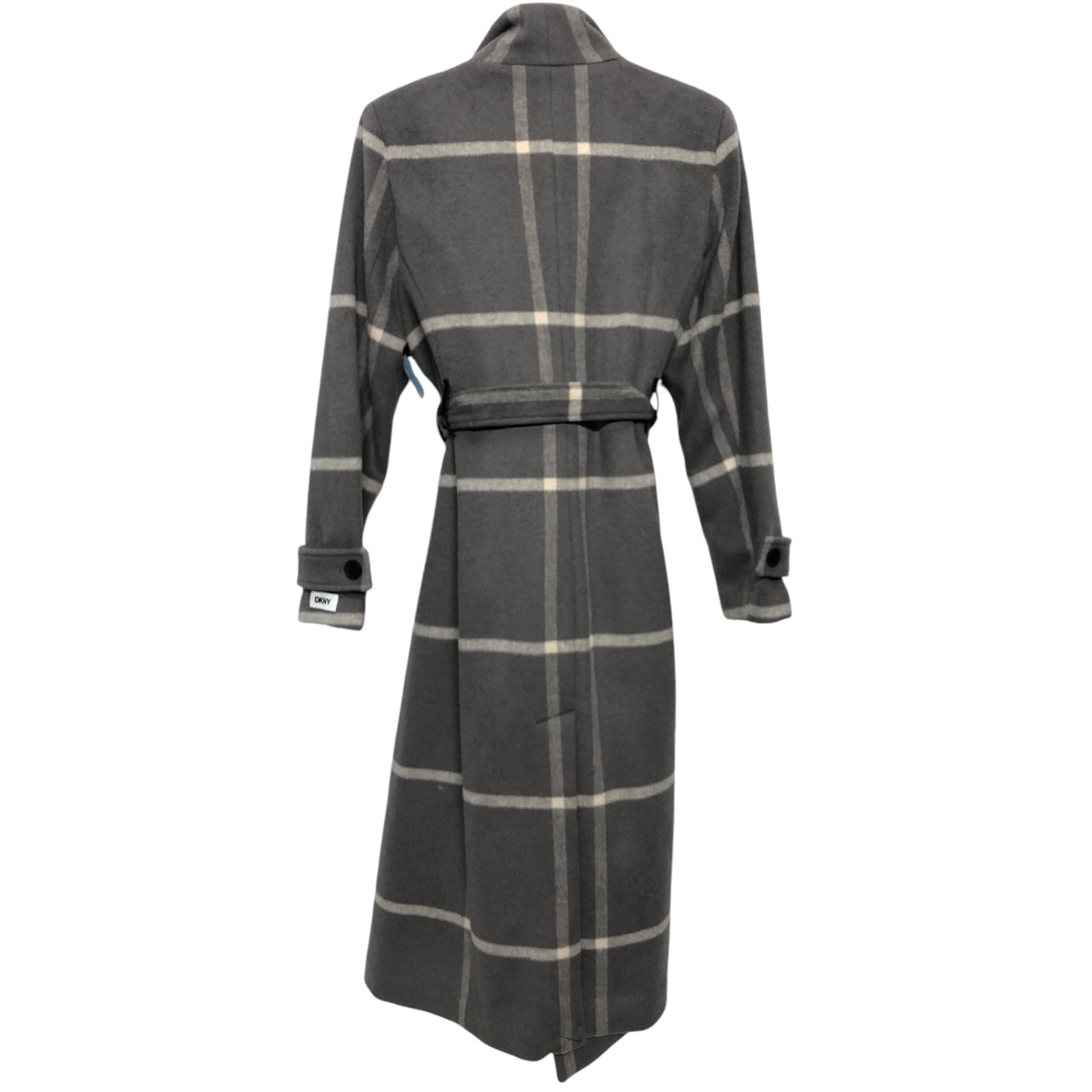 Coat Wool By Dkny In Grey & White, Size: S