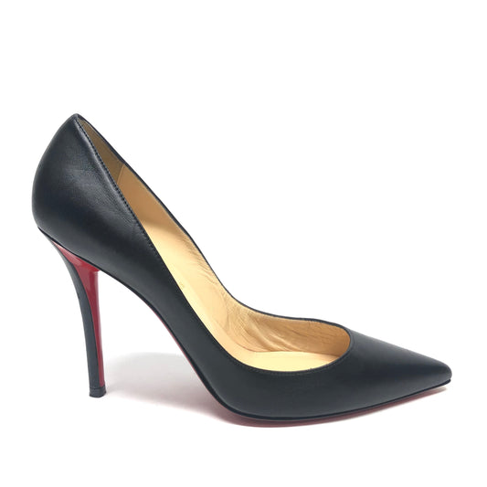 Shoes Luxury Designer By Christian Louboutin In Black, Size: 9