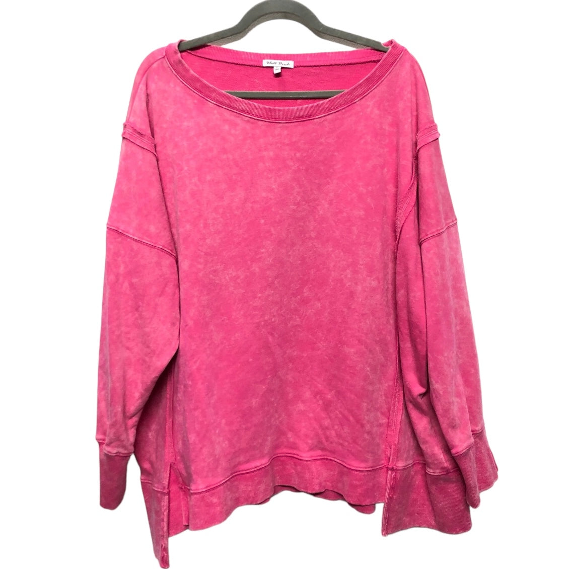 Sweatshirt Crewneck By White Birch In Pink, Size: L