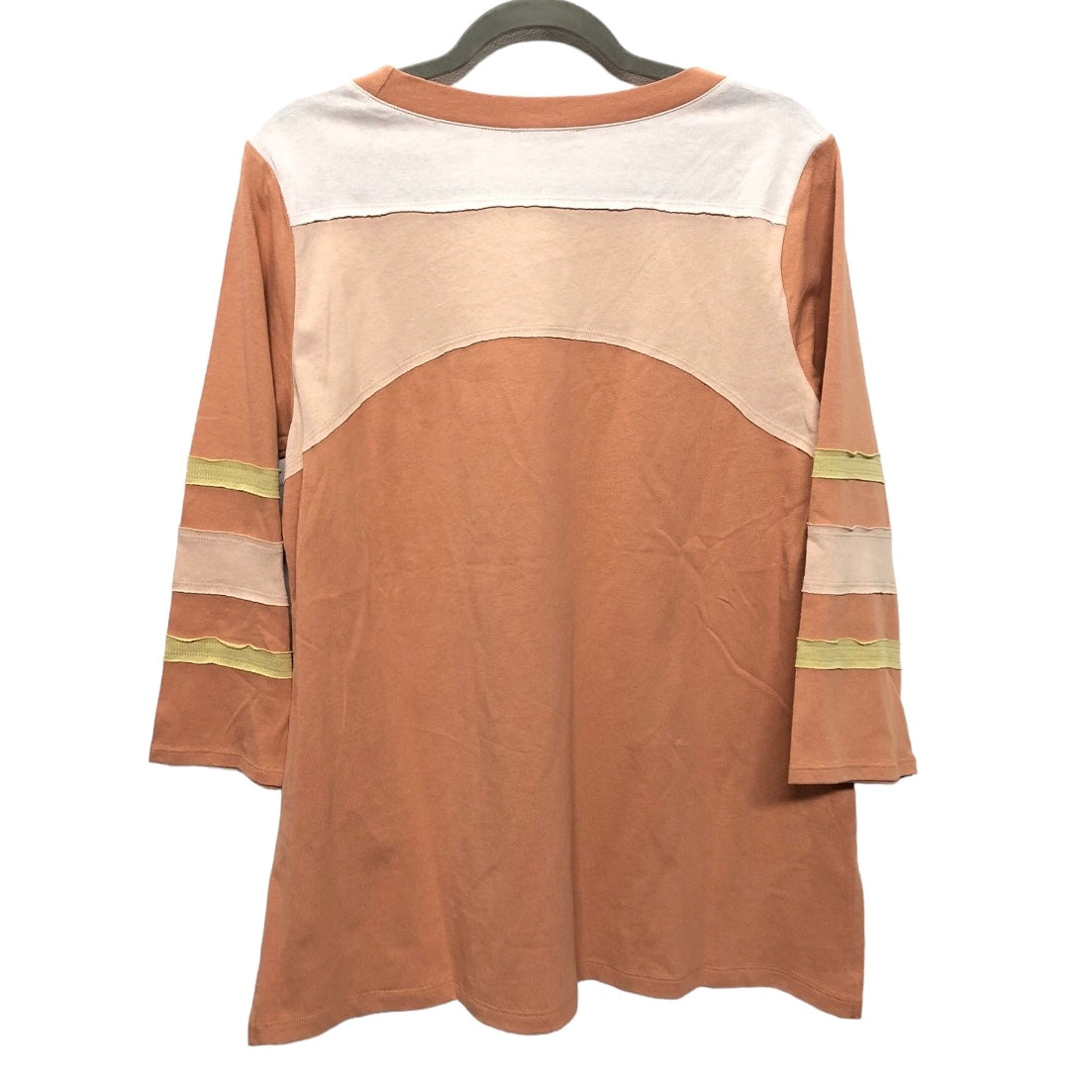 Top 3/4 Sleeve By Easel In Orange, Size: L